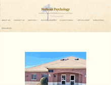 Tablet Screenshot of normanpsychology.com